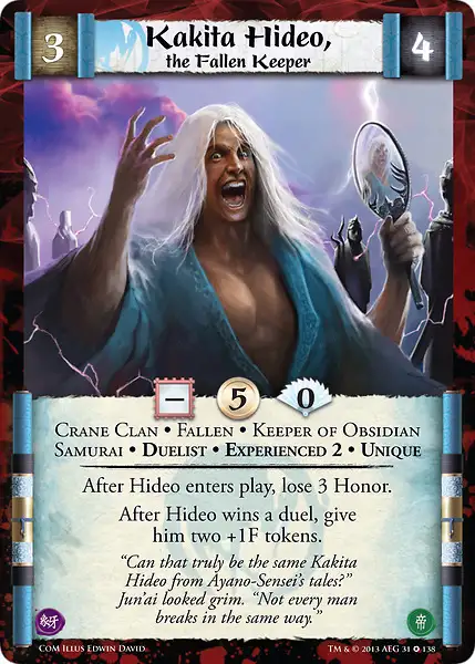 Kakita Hideo, the Fallen Keeper