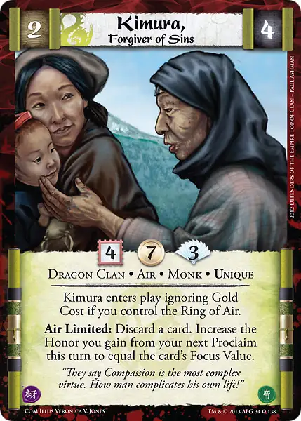 Kimura, Forgiver of Sins