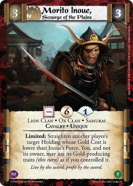 Morito Inoue, Scourge of the Plains