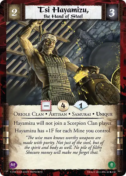 Tsi Hayamizu, the Hand of Steel