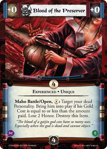 Blood of the Preserver • Experienced