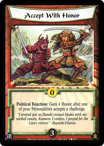 Accept With Honor