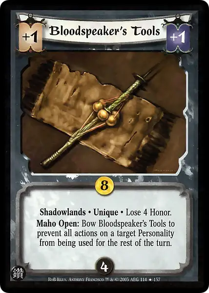 Bloodspeaker's Tools