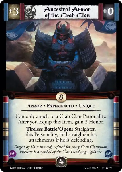 Ancestral Armor of the Crab Clan • Experienced