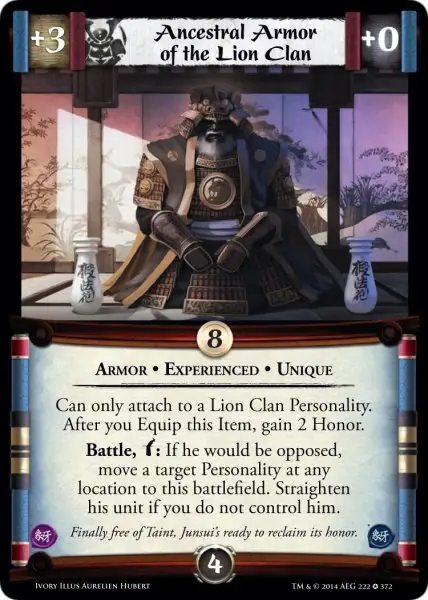 Ancestral Armor of the Lion Clan • Experienced