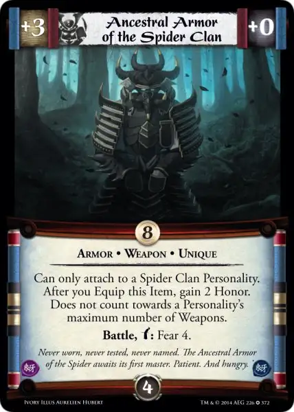 Ancestral Armor of the Spider Clan