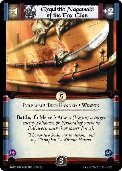 Exquisite Nagamaki of the Fox Clan