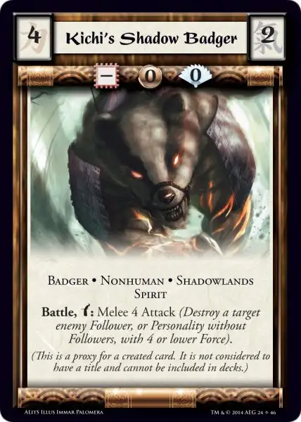 Kichi's Shadow Badger