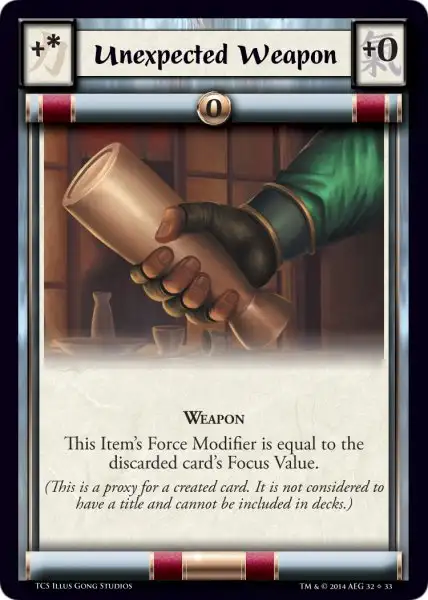 Unexpected Weapon