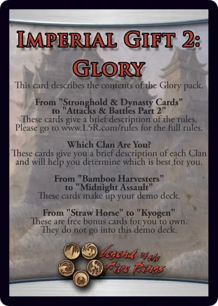 Imperial Gift 2: Glory