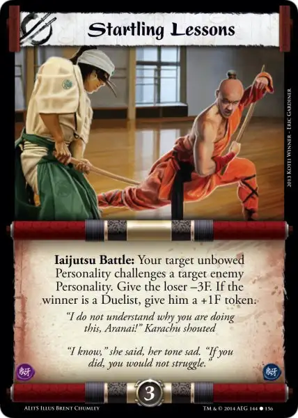 Startling Lessons