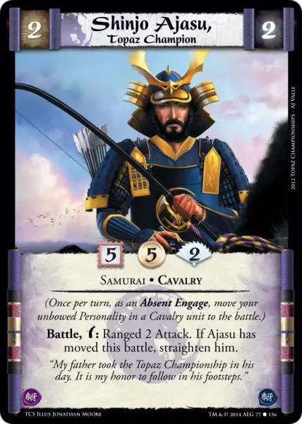 Shinjo Ajasu, Topaz Champion