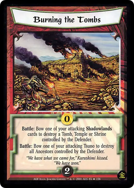 Burning the Tombs