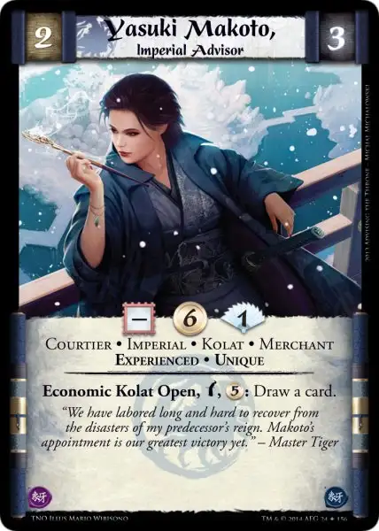 Yasuki Makoto, Imperial Advisor