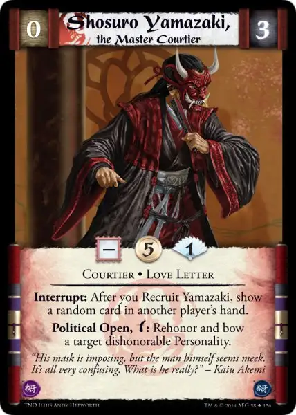 Shosuro Yamazaki, the Master Courtier