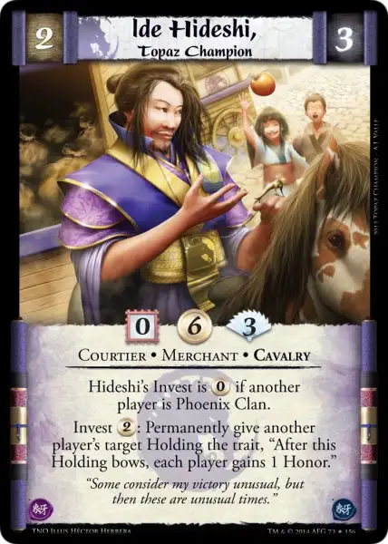 Ide Hideshi, Topaz Champion
