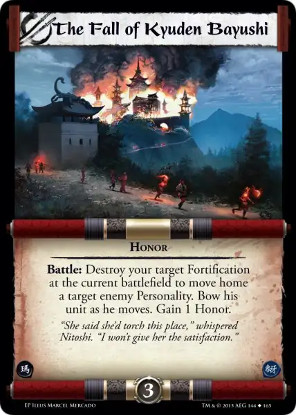 The Fall of Kyuden Bayushi