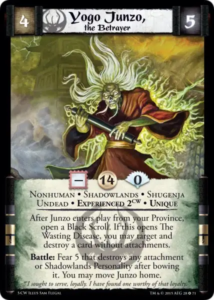 Yogo Junzo, The Betrayer