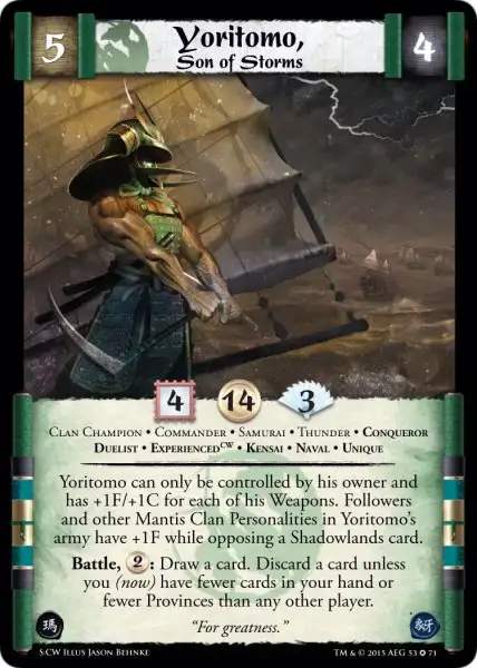 Yoritomo, Son of Storms