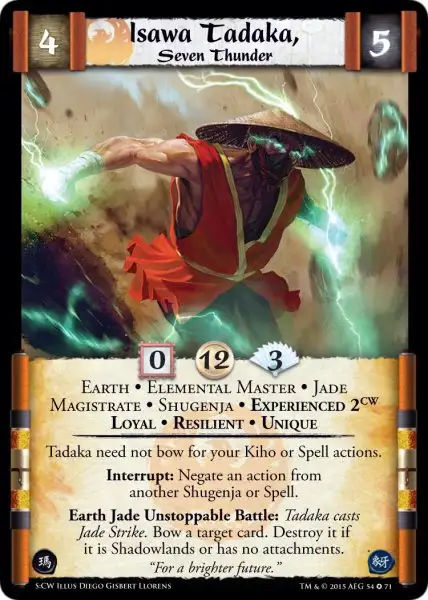 Isawa Tadaka, Seven Thunder