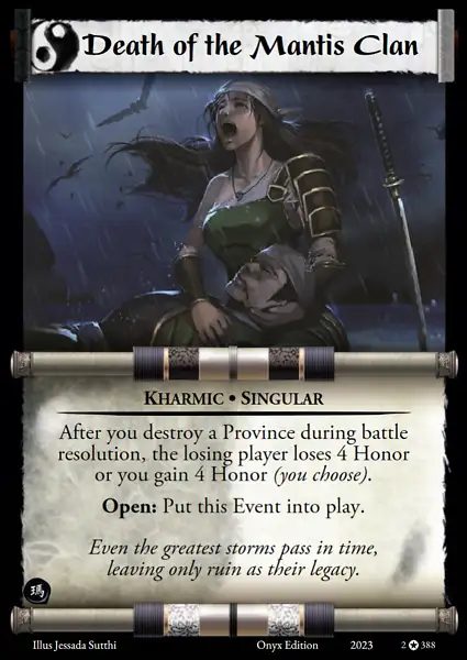 Death of the Mantis Clan