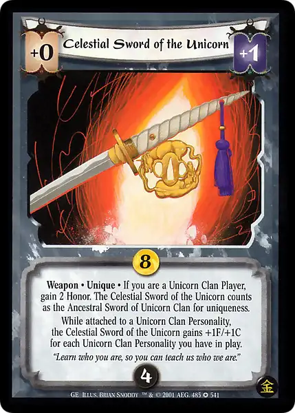 Celestial Sword of the Unicorn