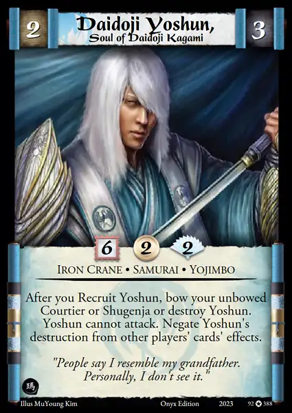 Daidoji Yoshun, Soul of Daidoji Kagami