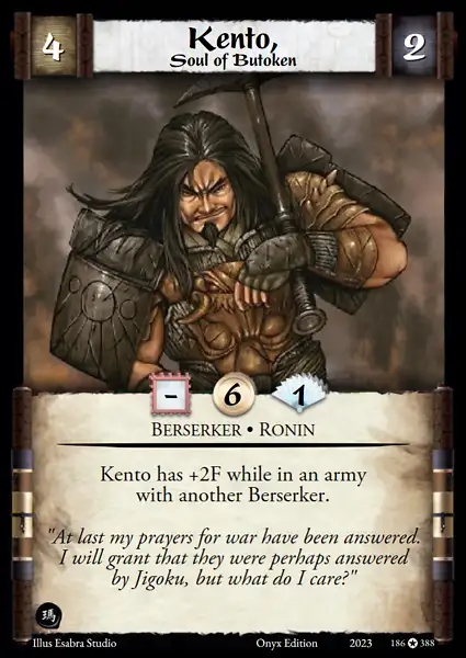Kento, Soul of Butoken
