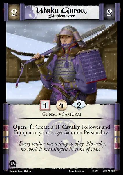 Utaku Gorou, Stablemaster