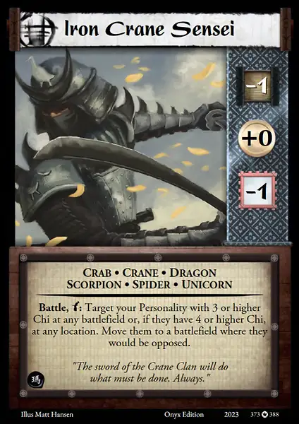 Iron Crane Sensei