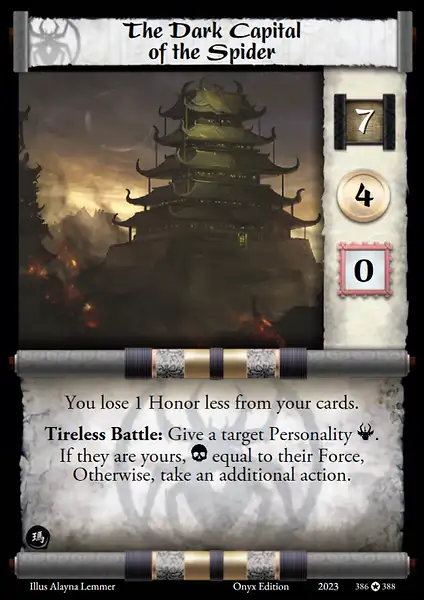 The Dark Capital of the Spider
