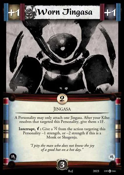 Worn Jingasa