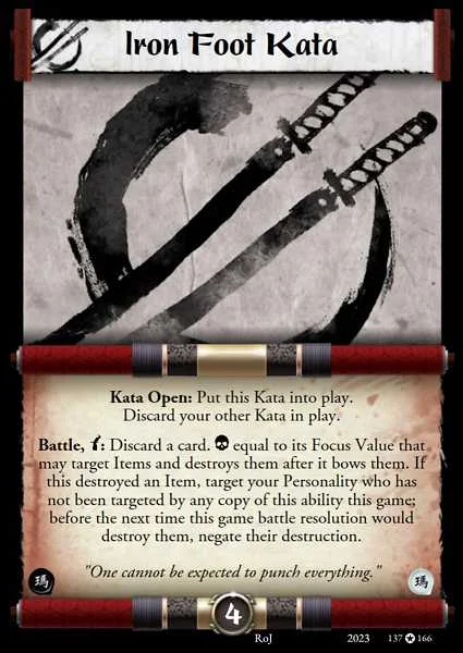 Iron Foot Kata