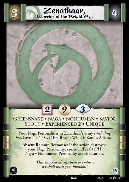 Zenathaar, Warrior of the Bright Eye
