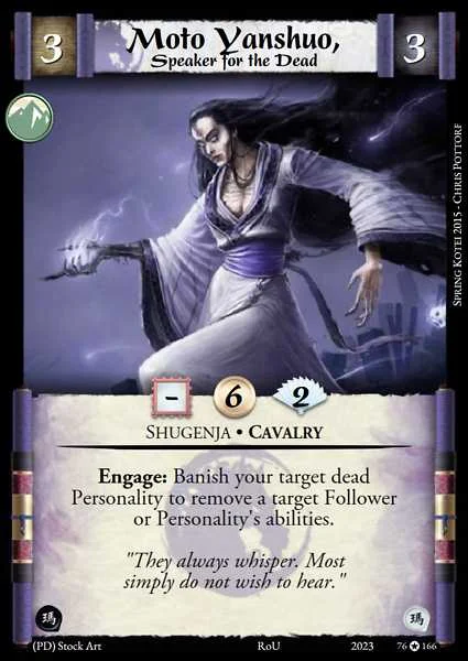 Moto Yanshuo, Speaker for the Dead
