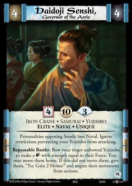 Daidoji Senshi, Governor of the Aerie