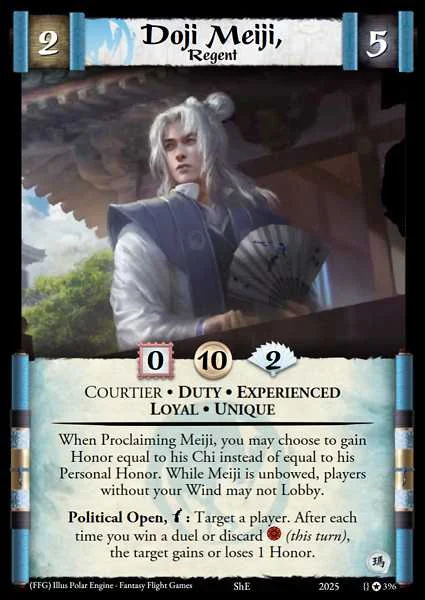 Doji Meiji, Regent