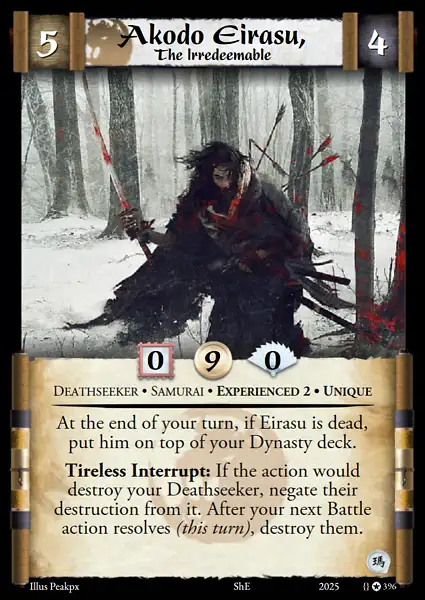 Akodo Eirasu, The Irredeemable • Experienced 2