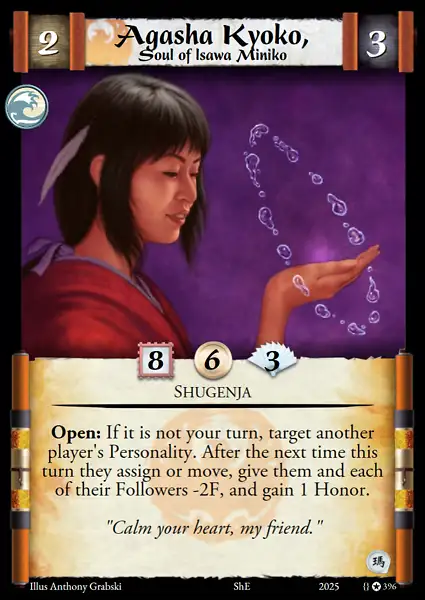 Agasha Kyoko, Soul of Isawa Miniko