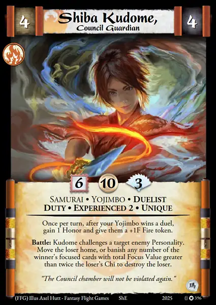 Shiba Kudome, Council Guardian