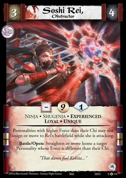 Soshi Rei, Obstructor