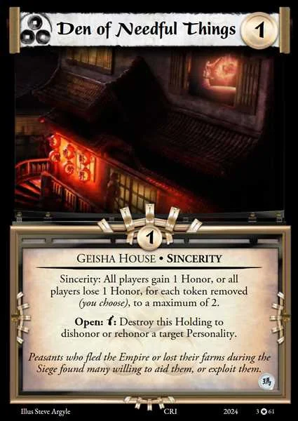 Den of Needful Things