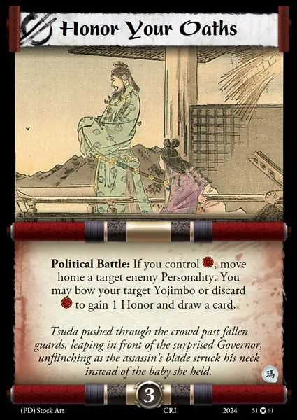 Honor Your Oaths