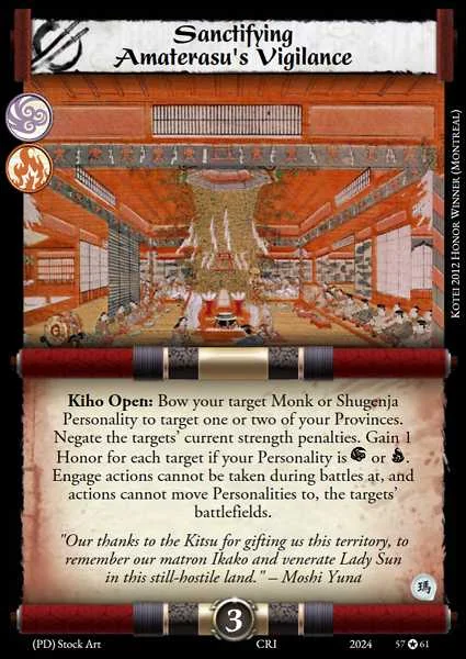Sanctifying Amaterasu's Vigilance