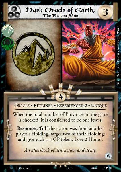 Dark Oracle of Earth, The Broken Man • Experienced 2