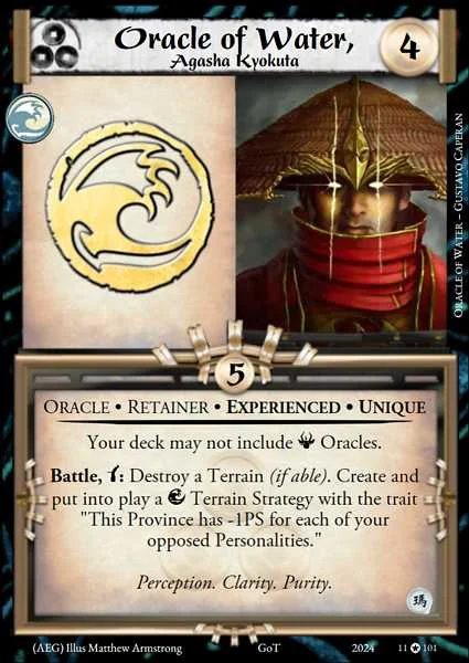 Oracle of Water, Agasha Kyokuta