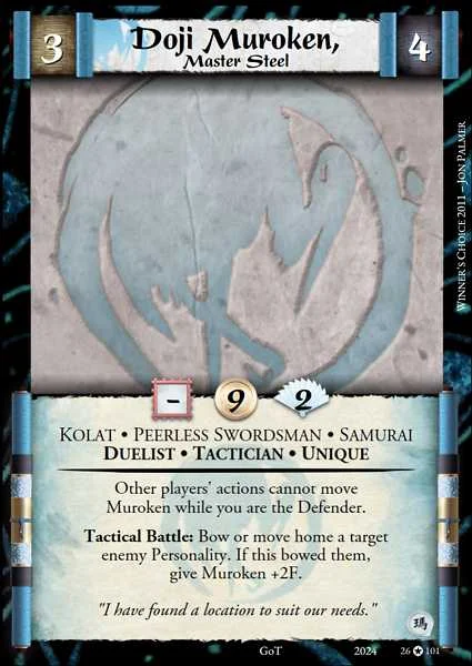 Doji Muroken, Master Steel