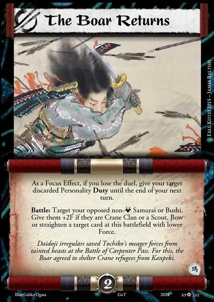 The Boar Returns