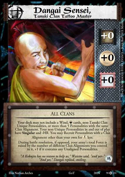 Dangai Sensei, Tanuki Clan Tattoo Master