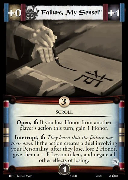 "Failure, My Sensei"